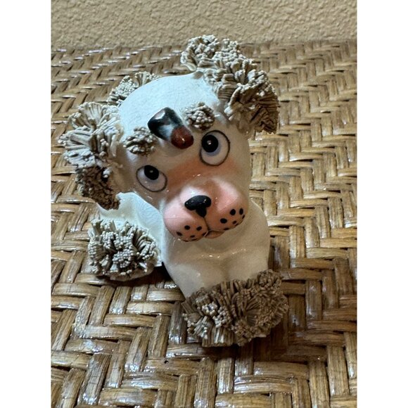 Vintage Ceramic 1950's Spagittie Poodle Dog Figurine Made In Japan Collectible - Picture 2 of 7